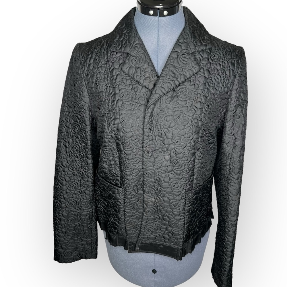 COMME DES GARÇONS Floral Embroidered Blazer Jacket